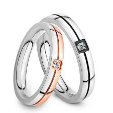 Cincin Kawin emas kombinasi wcb-013